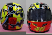 [售]AGV Rossi Ti-Tech VR 46日月帽 羅西 全罩賽車帽L號